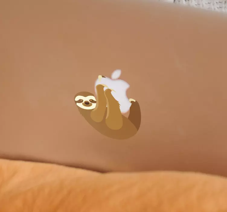 Sloth macbook wild animal sticker - TenStickers