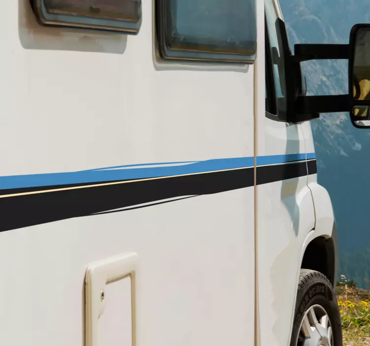 Sidebands caravan line sticker - TenStickers