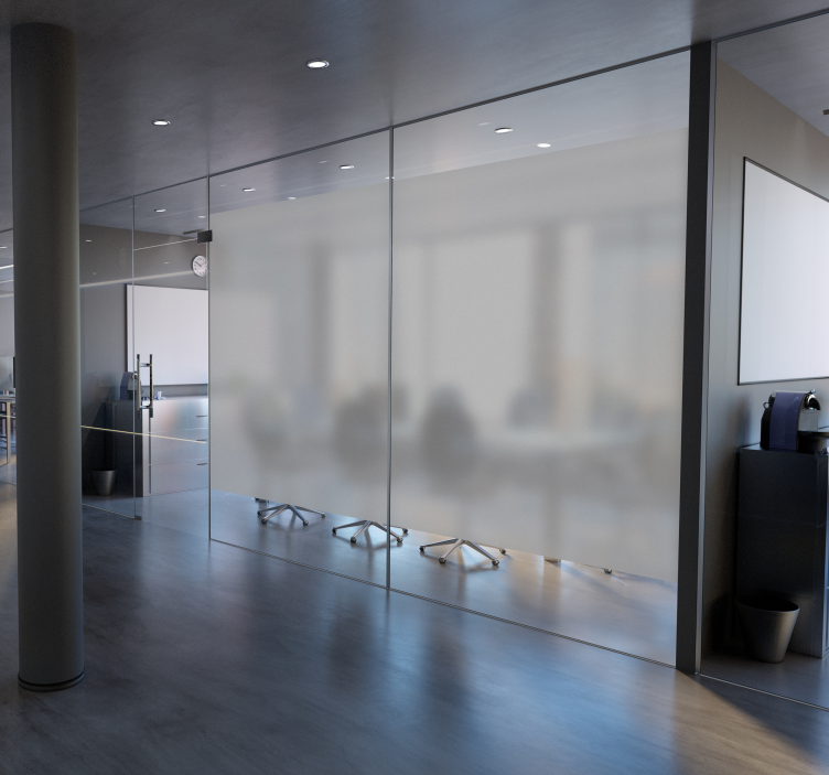 Translucent glass window shower screen sticker - TenStickers