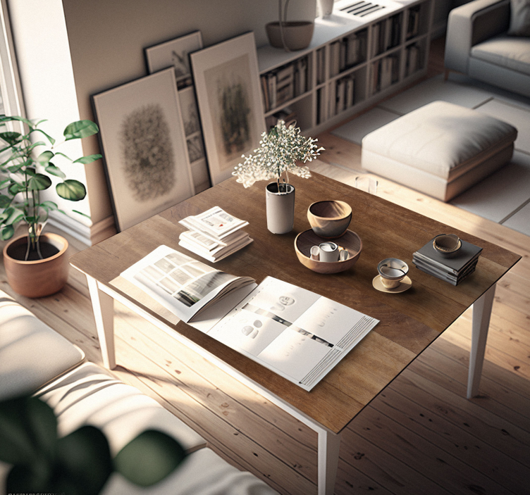 Brown Wood Texture furniture decal  3600 - TenStickers