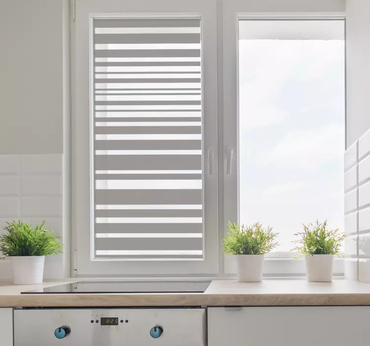 Translucent lines window sticker - TenStickers