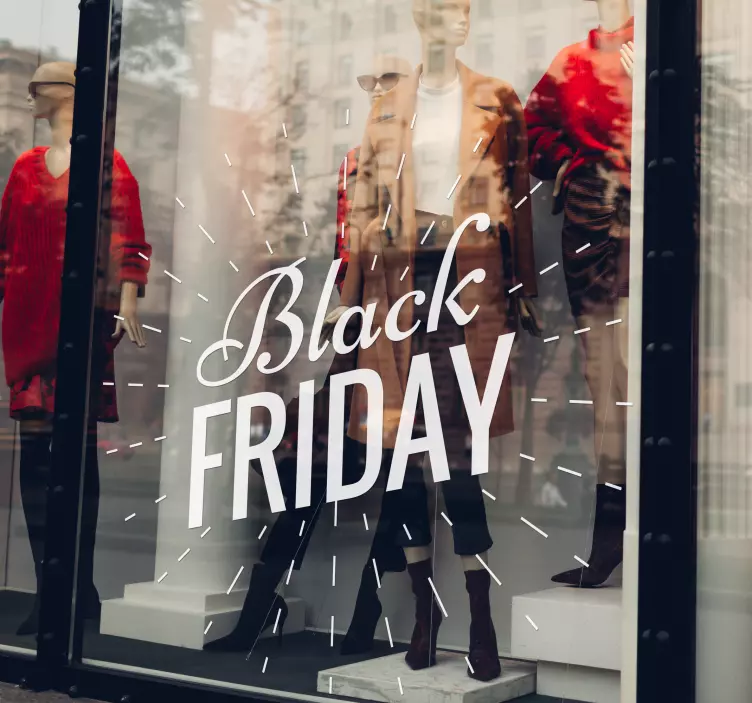 Eye Catching Black Friday Shop Sticker - TenStickers