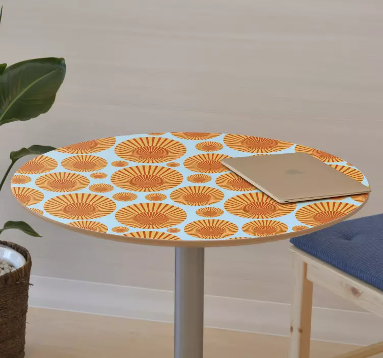 70's sunshine furniture sticker - TenStickers