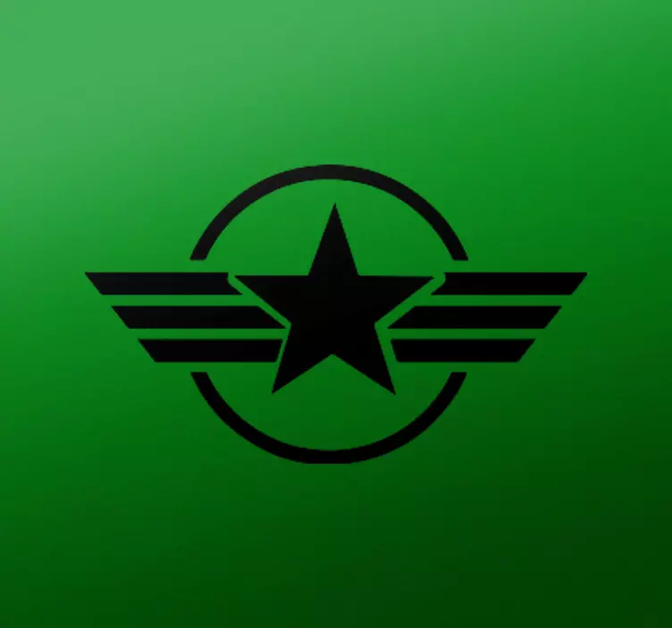 Star surrounded by a circle motorcycle Decal - TenStickers