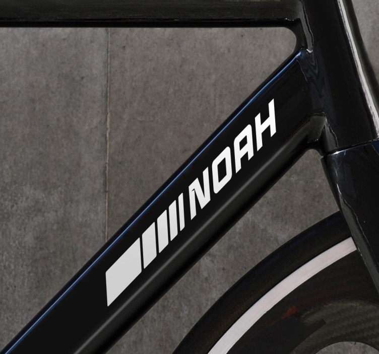 Sporty style bike sticker - TenStickers