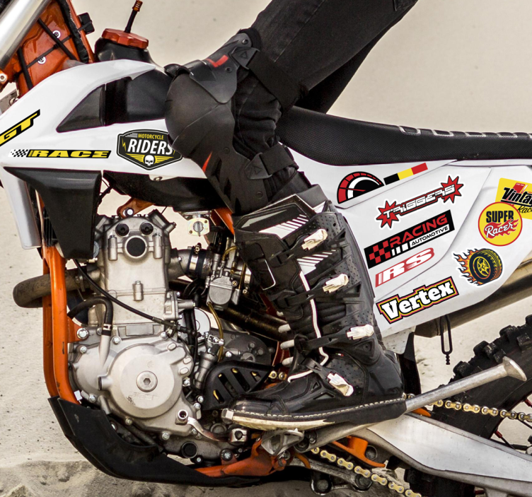 Individual bomb pack motorcycle sticker - TenStickers