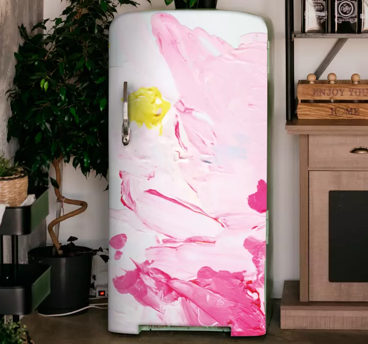 Abstract Color Splash fridge sticker - TenStickers