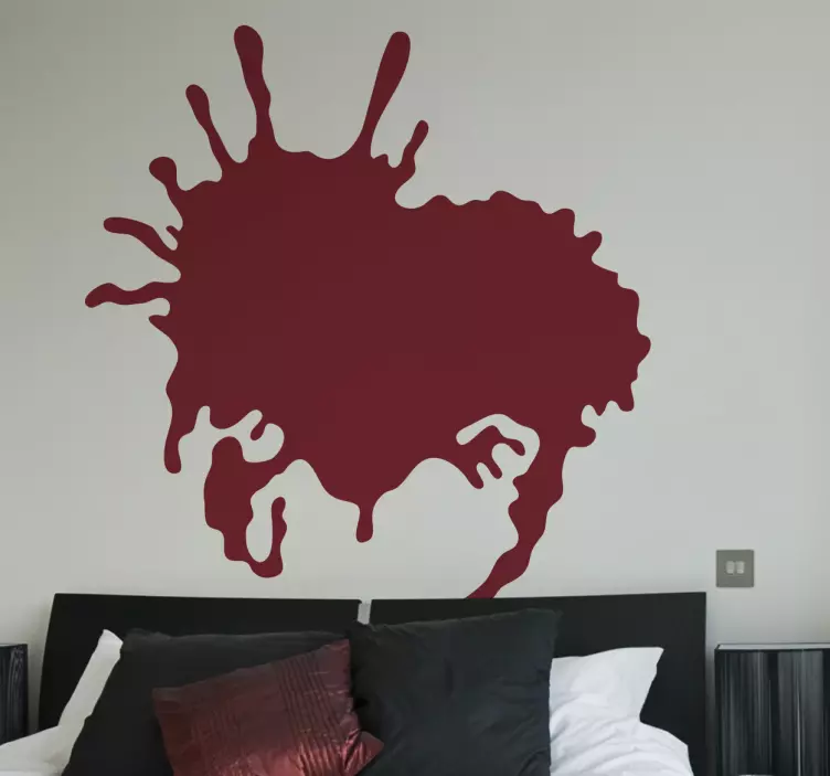 Abstract Stain Sticker - TenStickers