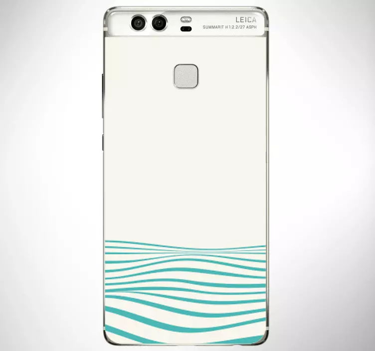 Abstract waves (huawei) sticker - TenStickers