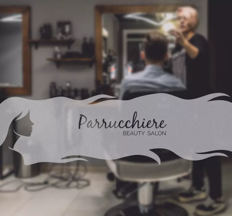 Adesivo hairdresser personalised - TenStickers
