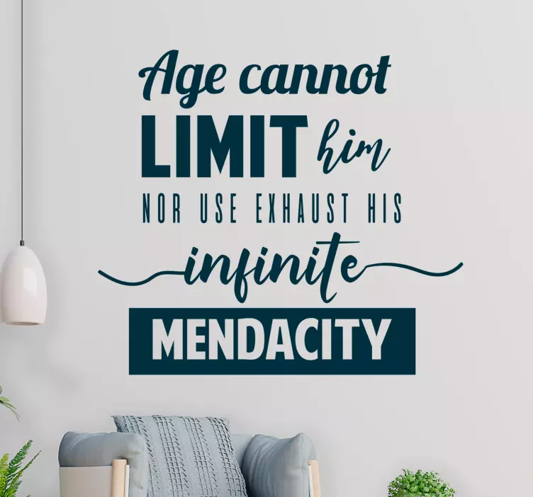 Age cannot limit Joseph Furphy stickers quotes - TenStickers