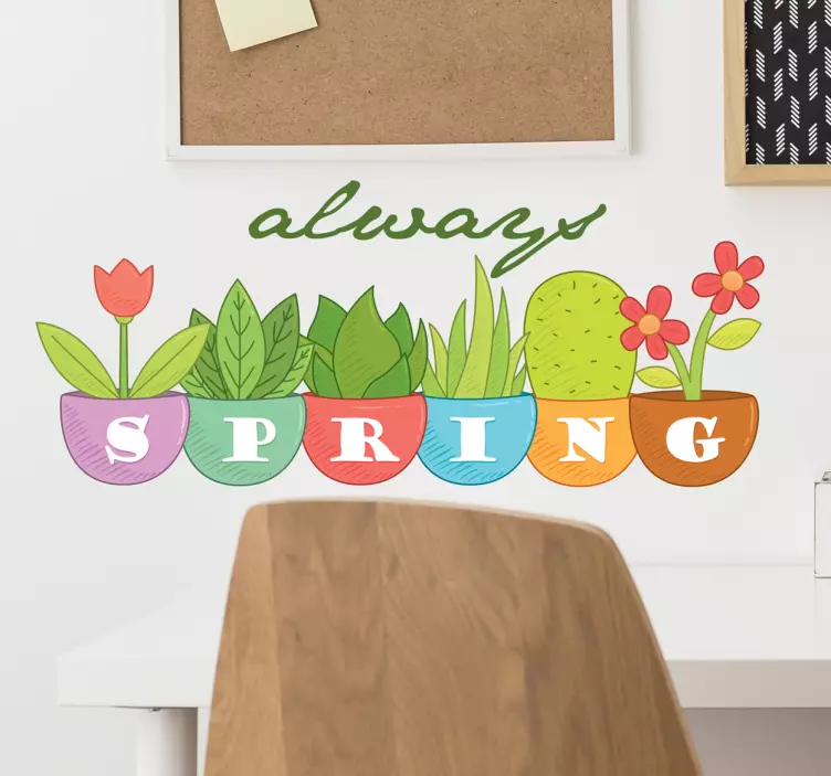 Always Spring Daisies Decal - TenStickers