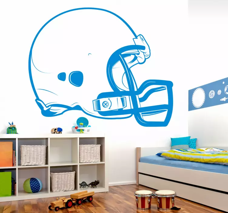 American Football Helmet Wall Sticker - TenStickers