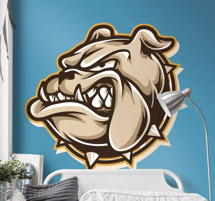 Animals bull dog wall sticker - TenStickers