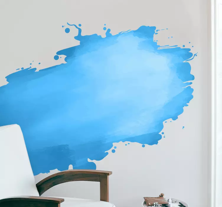 Artistic splash color abstract wall sticker - TenStickers