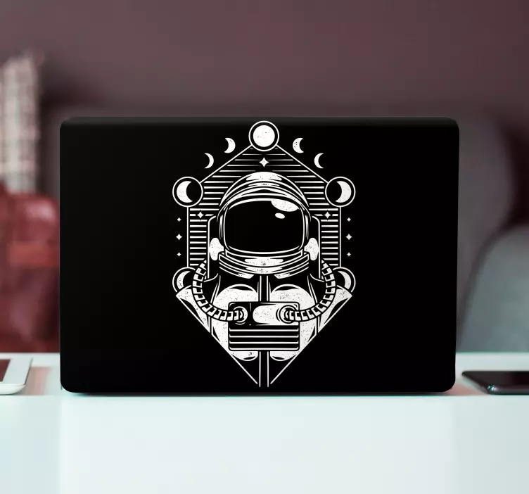 Laptop sticker astronaut character illustration - TenStickers
