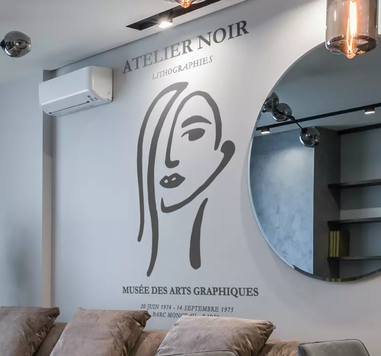 Atelier noir wall art wall sticker - TenStickers