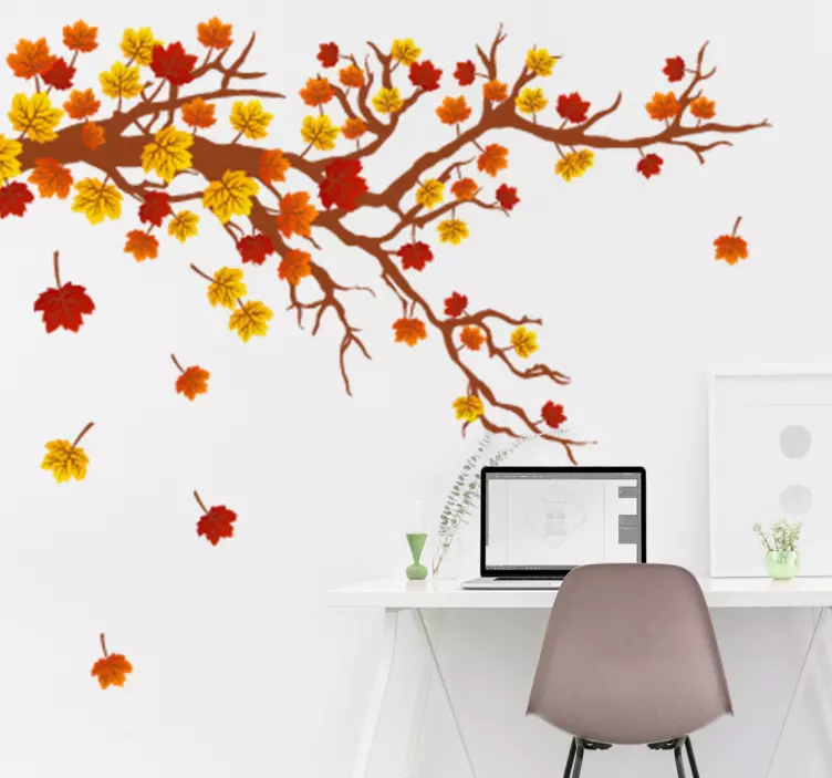 Autumn Tree Wall Sticker - TenStickers