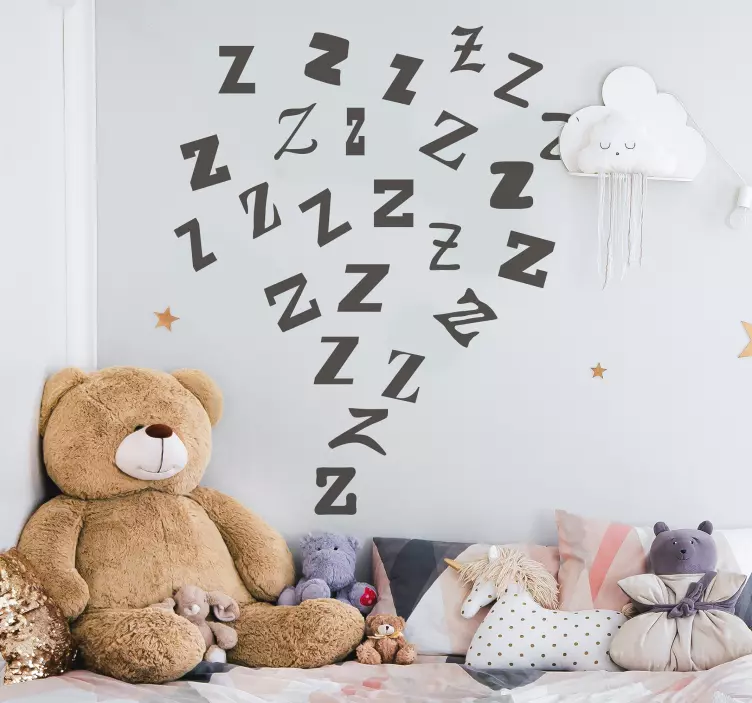 Baby bedtime whisper sticker - TenStickers