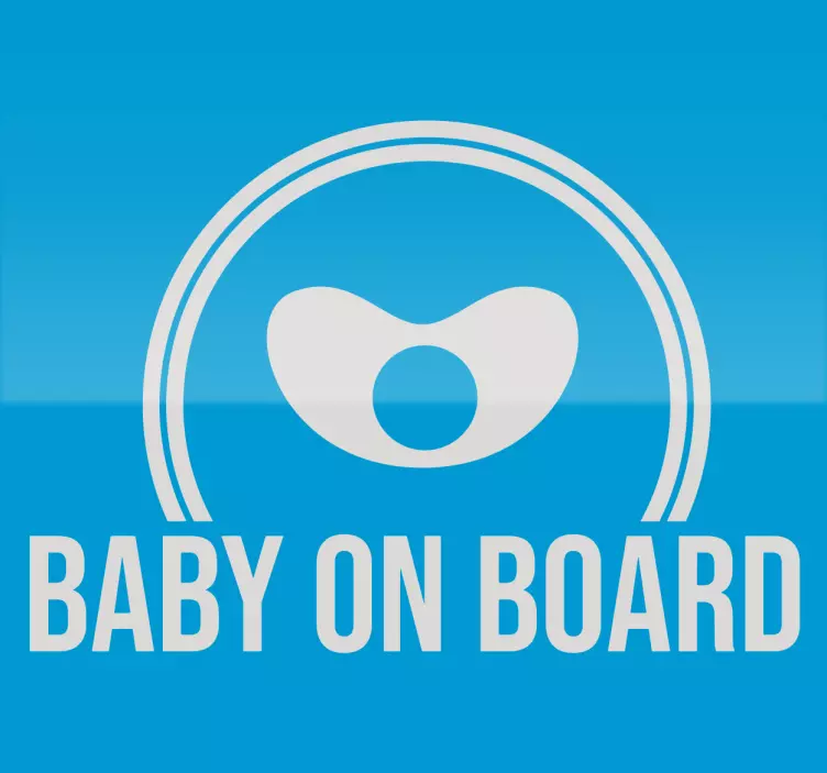 baby on board vinyl sticker - TenStickers