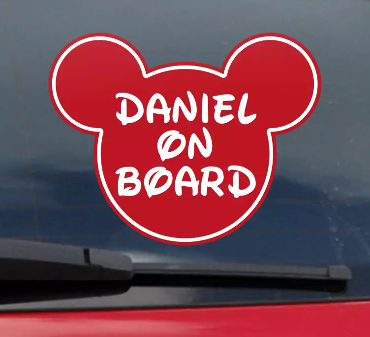 Baby on board sticker customizable child alert - TenStickers
