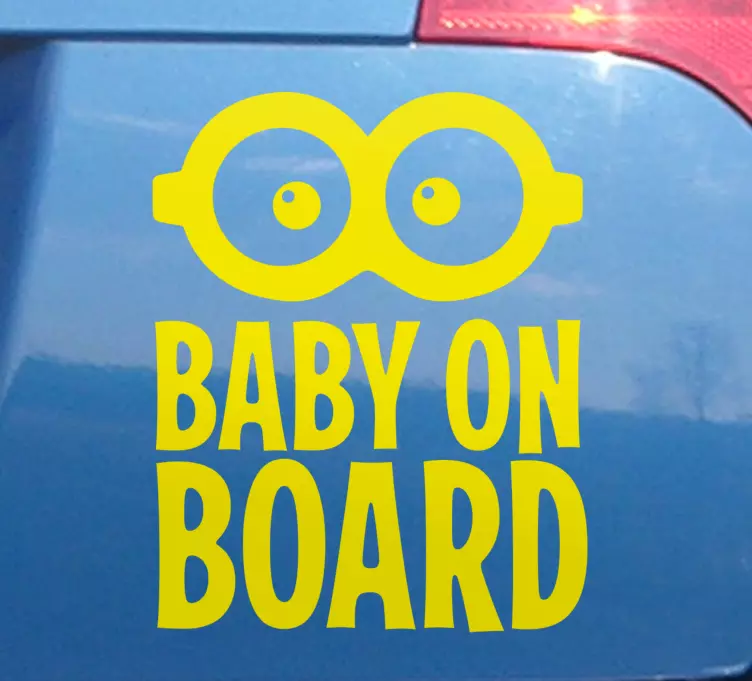 Baby on board sticker funny baby sign - TenStickers