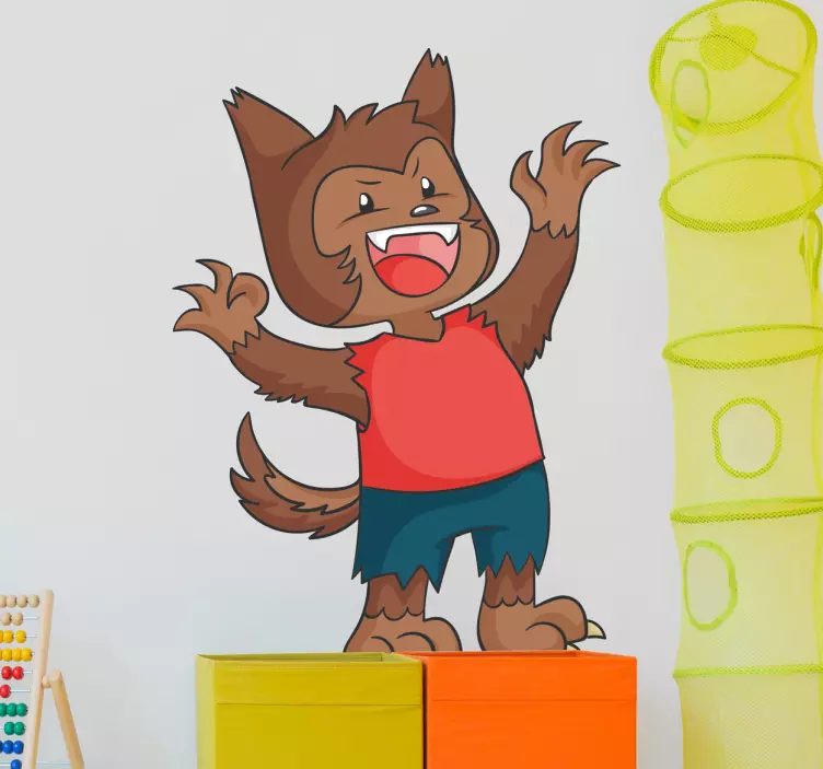 Baby Werewolf Wall Sticker - TenStickers
