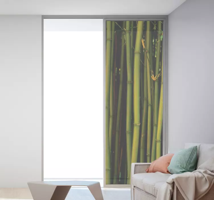 Bamboo pattern Wall Mural sticker - TenStickers