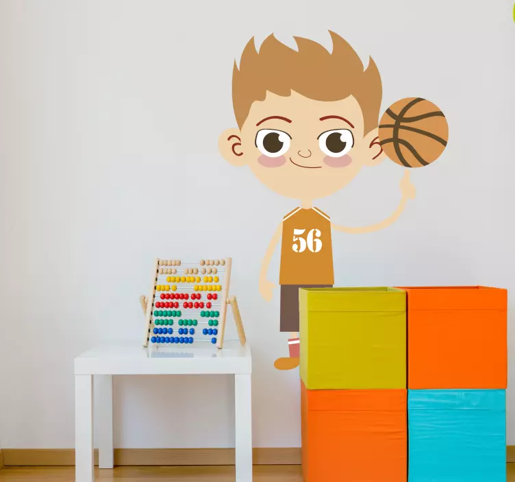 Basketball Player Wall Sticker - TenStickers