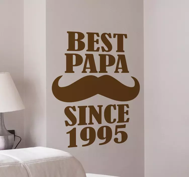 Best Papa Wall Sticker - TenStickers