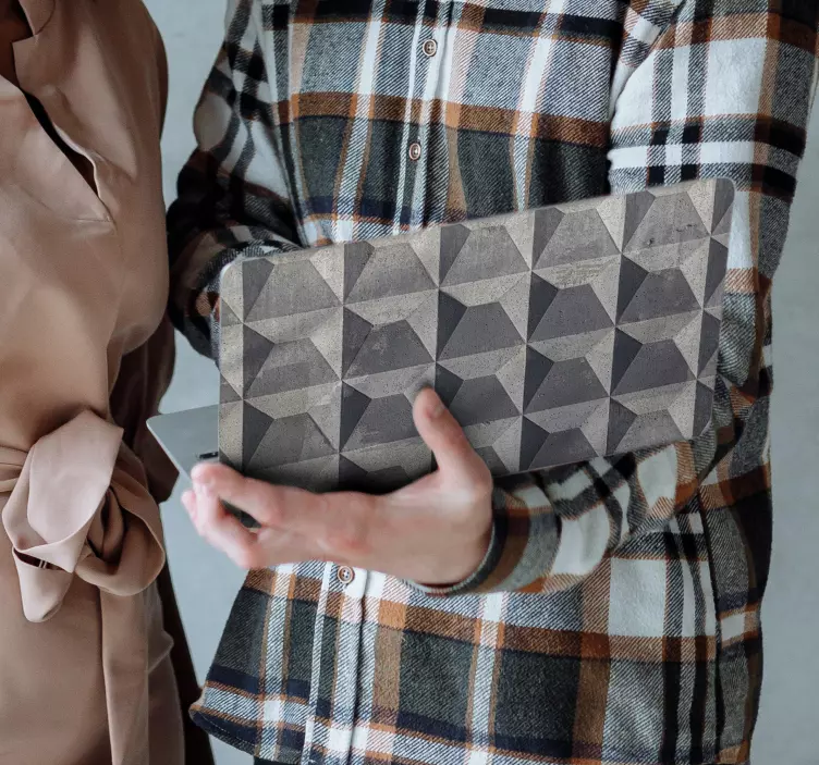 "Béton brut" texture laptop skins - TenStickers