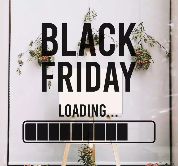 black friday loading window sticker - TenStickers