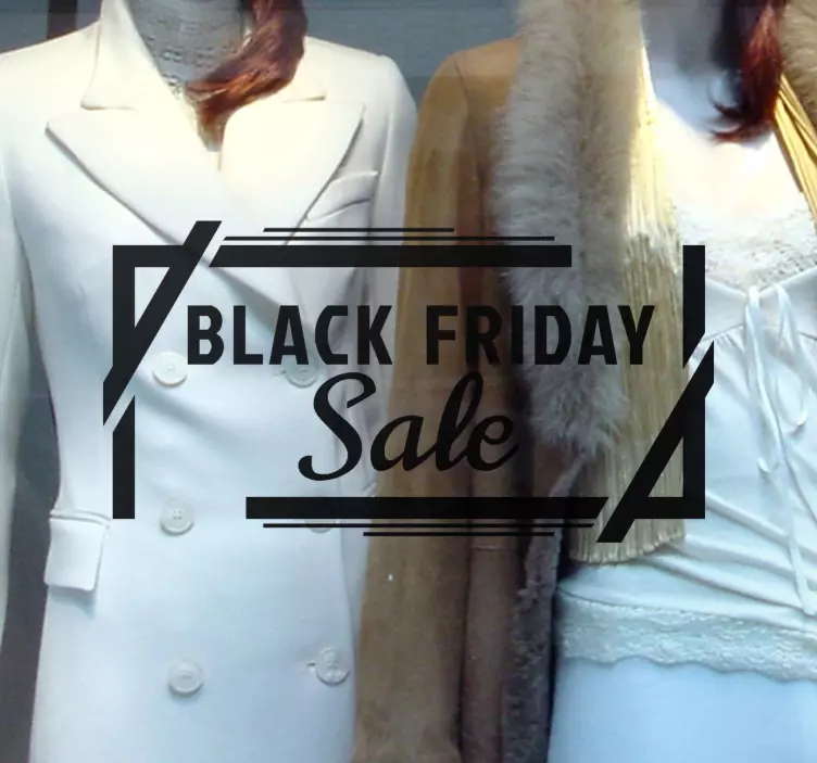 Black Friday Sale in box black friday decal - TenStickers