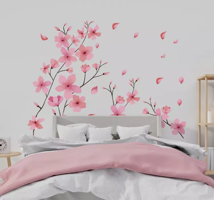 Blosson spring flower flower wall sticker - TenStickers