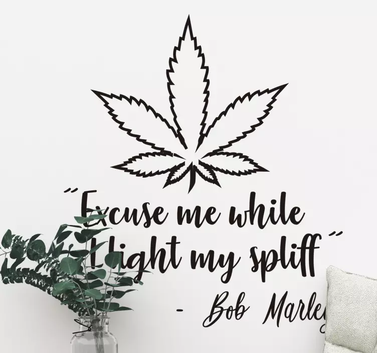 Bob Marley quote sticker! - TenStickers