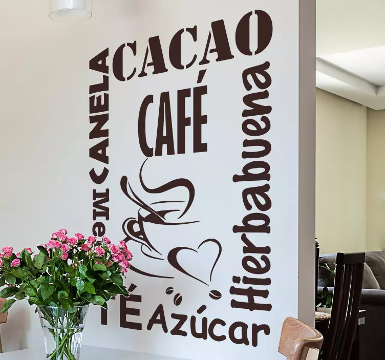 breakfast scents drink sticker - TenStickers