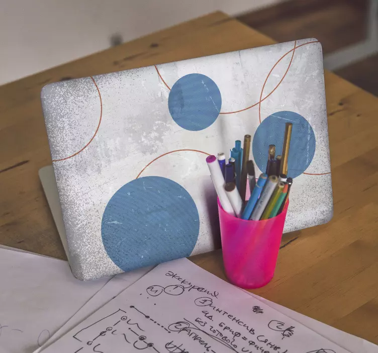 Brutalism design laptop skin decal - TenStickers