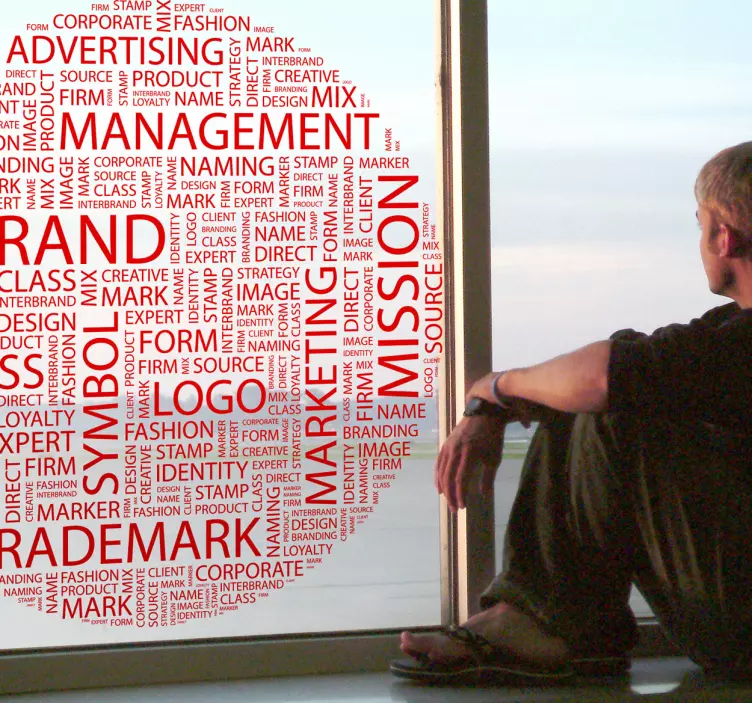 Business Concepts Text Wall Sticker - TenStickers