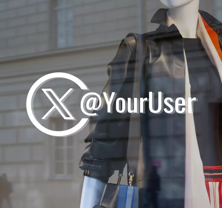 Business Twitter Sign Sticker - TenStickers