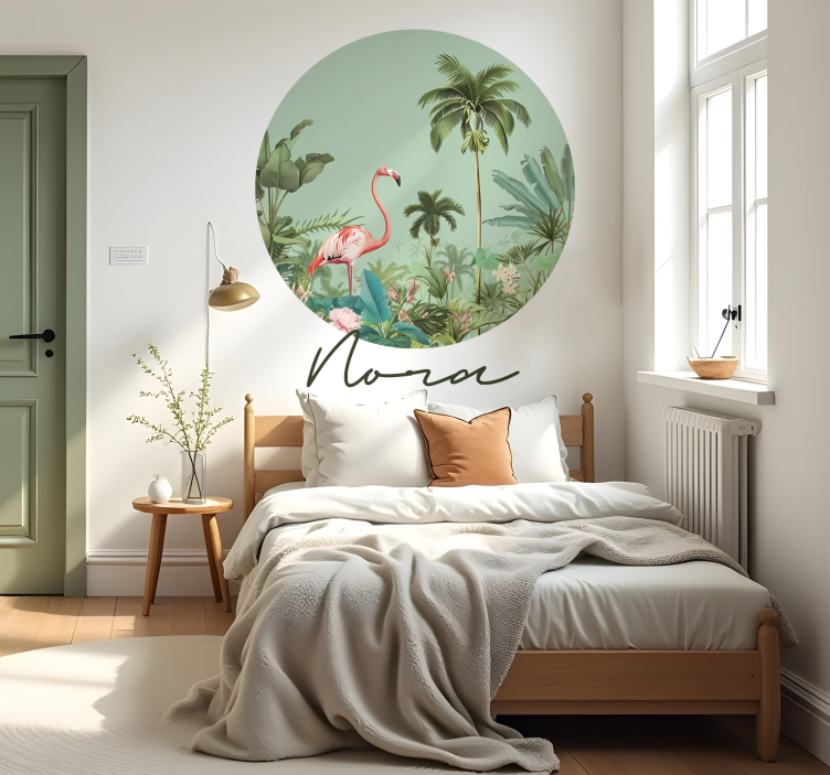 Cercle tropical paradise wall sticker - TenStickers