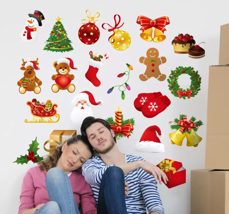 Christmas Decoration Stickers - TenStickers