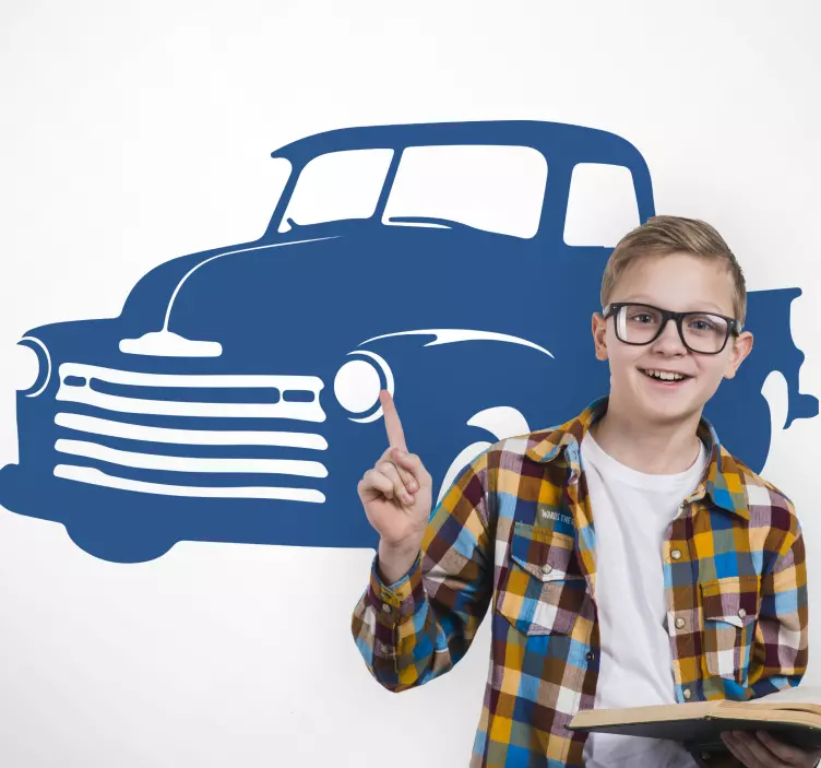 Classic pickup truck car sticker - TenStickers