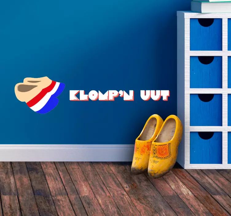 Clogs outside  floor sticker - TenStickers