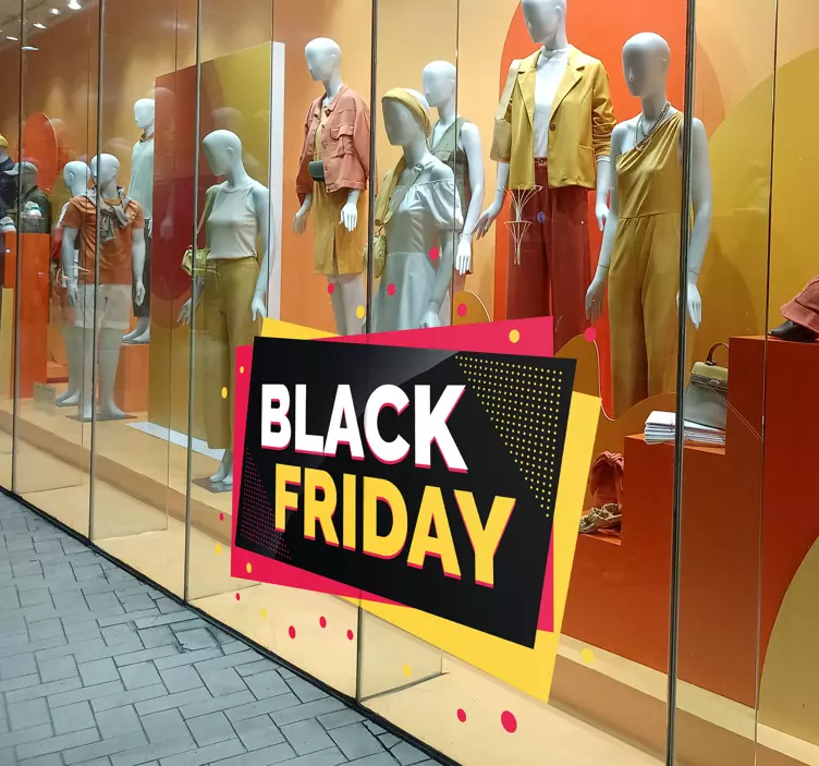 Colorful black Friday stickers - TenStickers