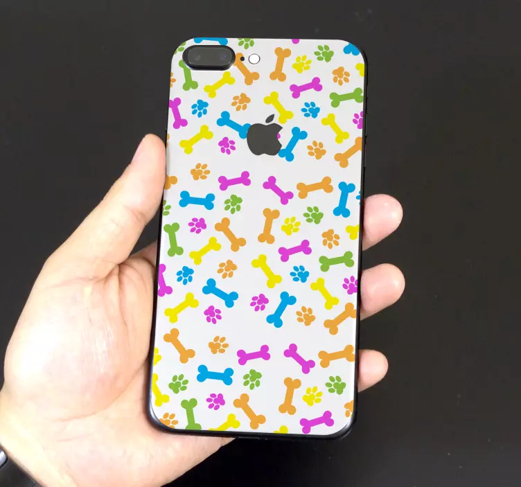 Colorful bones pattern (iphone) iPhone decal - TenStickers