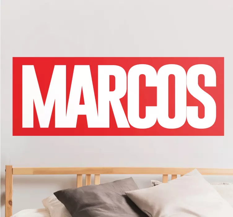 Comic personalized name vinyl sticker - TenStickers