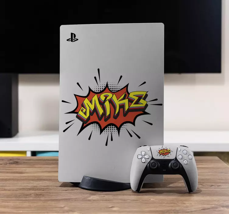 Comic Style Emblem PS5 skin - TenStickers
