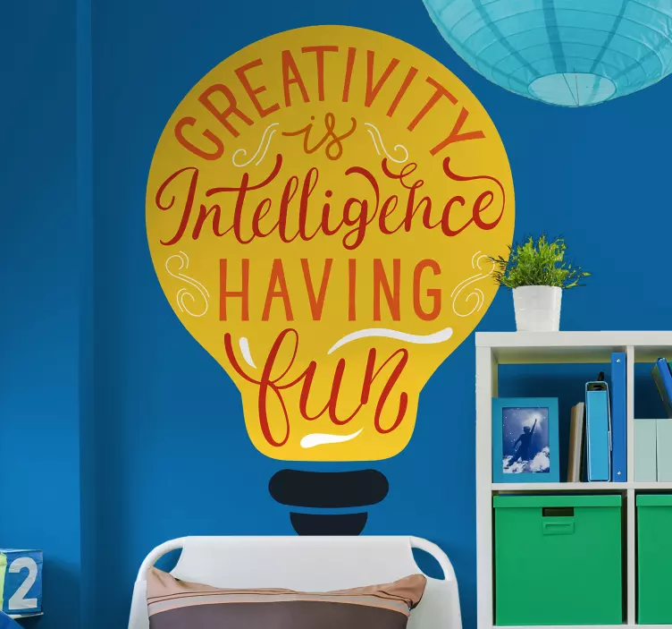 Creativity text wall sticker - TenStickers