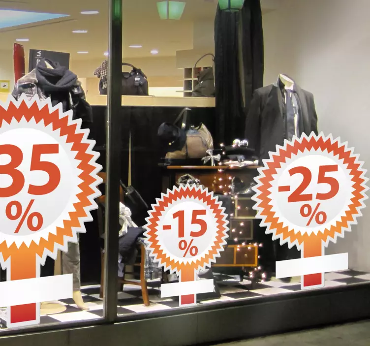 Customisable Promotional Discounts Sticker - TenStickers