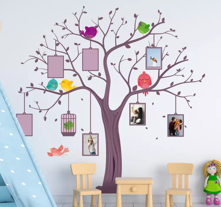 Customizable child tree vinyl tree wall sticker - TenStickers